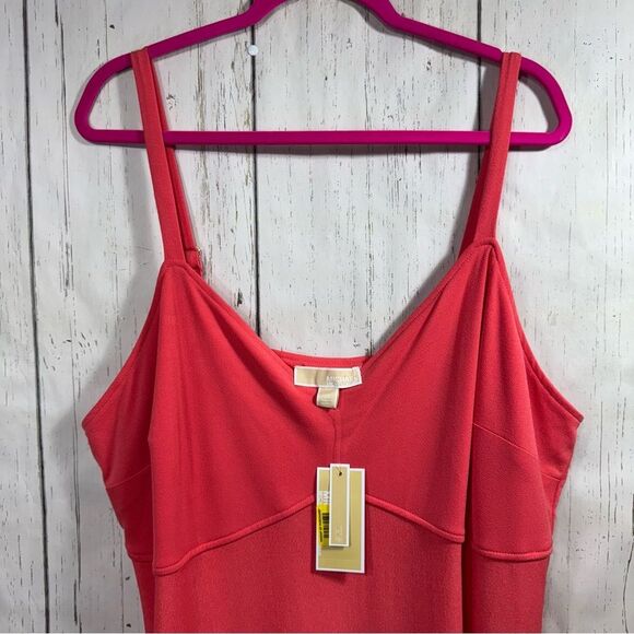 Michael Kors Tie Dyed V Neck Coastal Maxi Sundress Sleeveless Spaghetti Strap - Picture 2 of 15